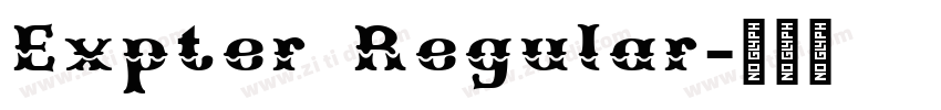 Expter Regular字体转换